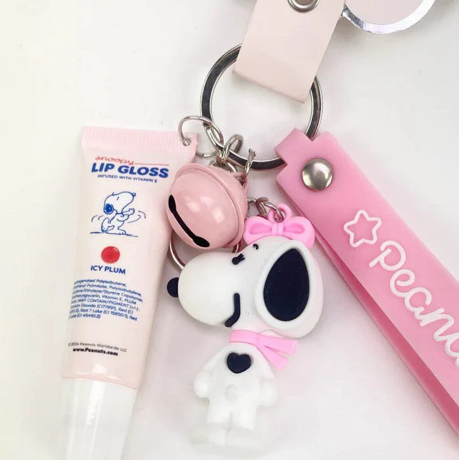 SNOOPY - Keychain + Lip Gloss with Vitamin E