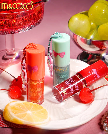 KEVIN AND COCO - LIP OIL BEBIDAS 🍸💚