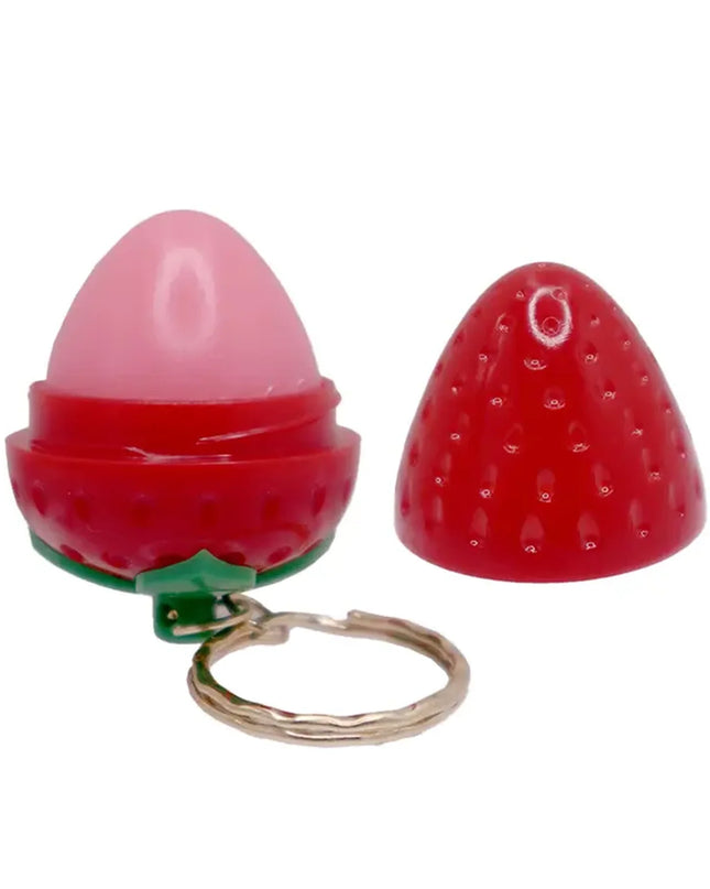 BEAUTY TREATS - Lip balm Strawberry Keychain 🍓
