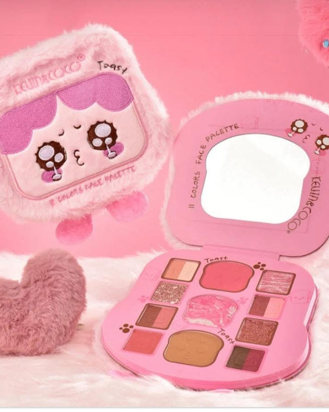 KEVIN & COCO - Paleta de Tostada con Blush+Contour+Highlighter 🍞