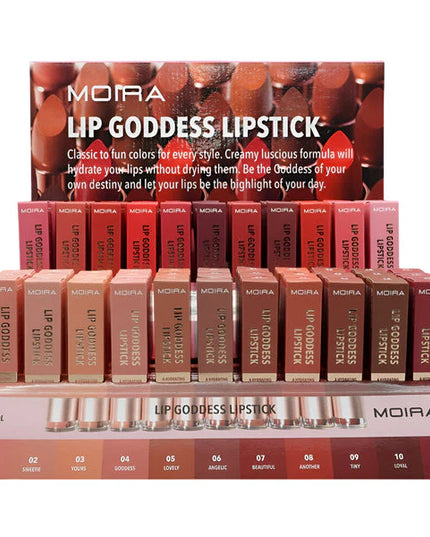 MOIRA - LIP GODDESS LIPSTICK (Satinado)