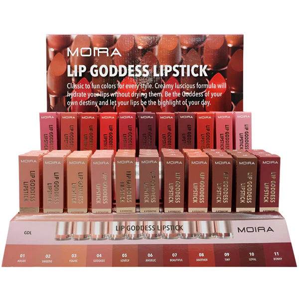 MOIRA - LIP GODDESS LIPSTICK (Satinado)