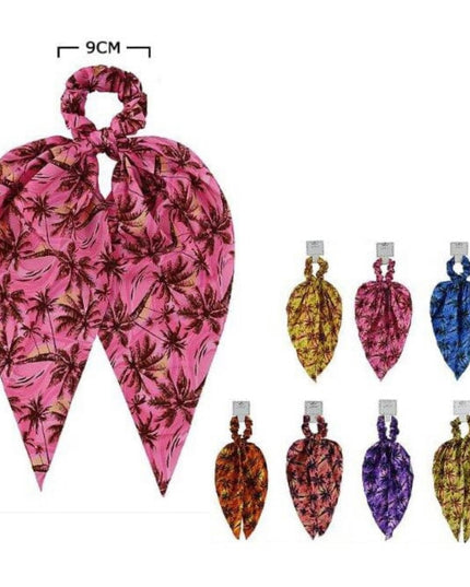 SCRUNCHIES CON COLETA TROPICAL 🌴