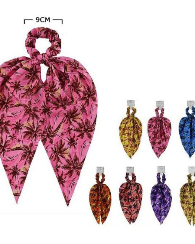 SCRUNCHIES CON COLETA TROPICAL 🌴