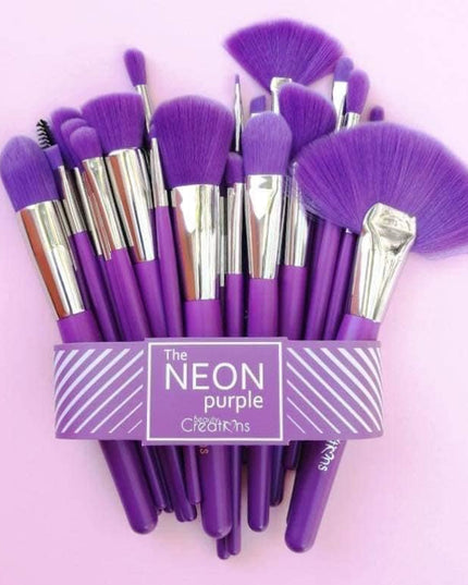 BEAUTY CREATIONS - THE NEON BRUSH SET of 24pc