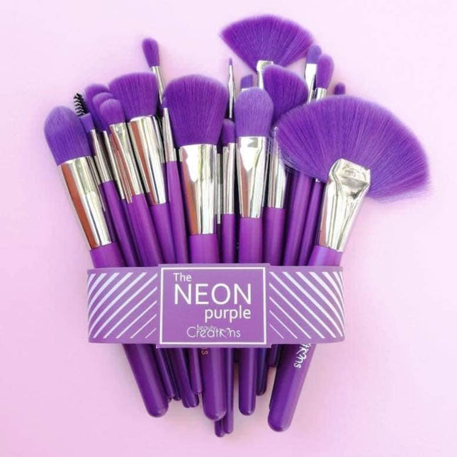 BEAUTY CREATIONS - THE NEON BRUSH SET of 24pc
