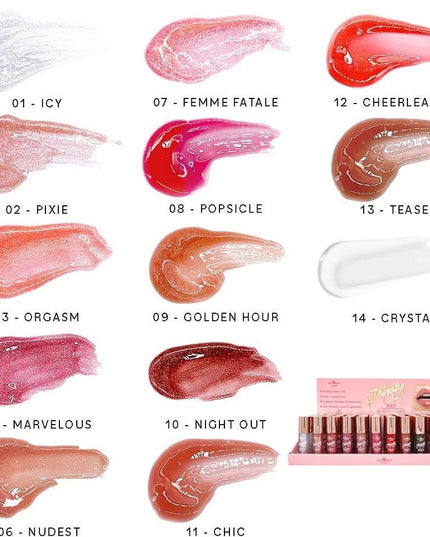 ITALIA DELUXE - THIRSTY POUT / POUT HI-SHINE GLOSS