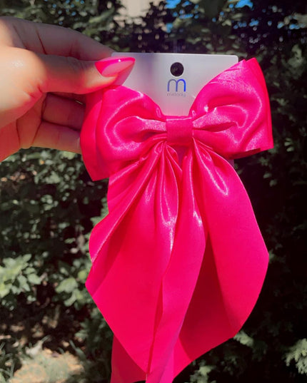 Lazo Coquette - Completamente Satinado (Tamaño Grande) 1pc