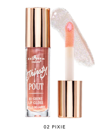 ITALIA DELUXE - THIRSTY POUT / POUT HI-SHINE GLOSS