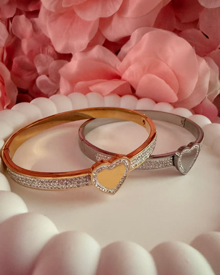 JOYERÍA FINA - Bangle Diamantada Insp. TIFF (Stainless Steel)