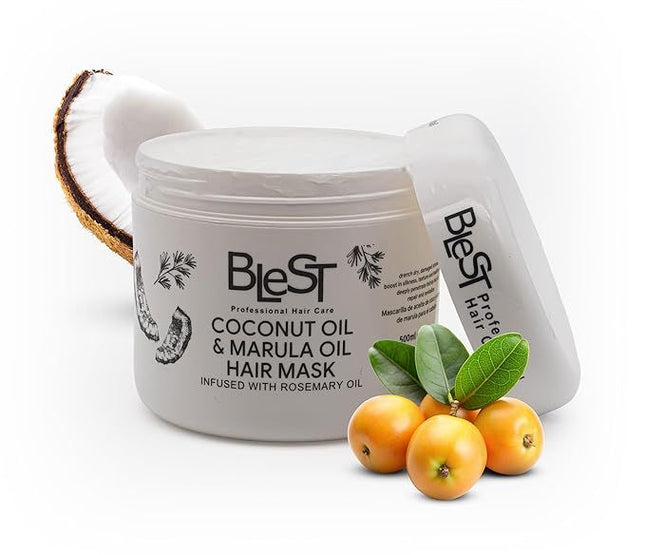 BLEST PROFESSIONAL HAIR CARE - COCONUT OIL & MARULA OIL HAIR MASK 500 ML