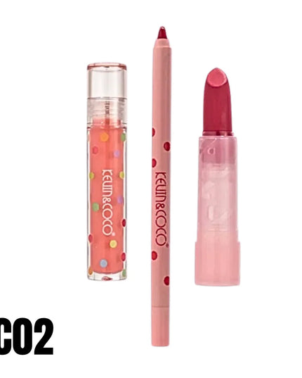 KEVIN & COCO - Sour Candy (Lip Liner + Lipstick + Liquid Lipstick) 3pc 🍭🍬