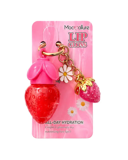 GIRLY’s - LIPGLOSS STRAWBERRY CON LLAVERO (GRANDE) 🍓