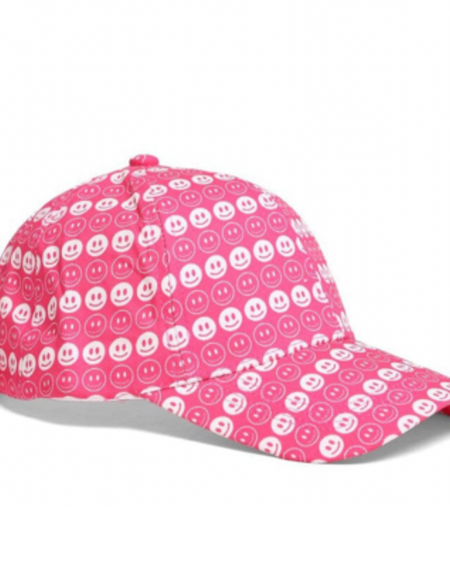 Hat Happy Face Pink