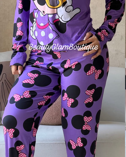 PIJAMA - MINNEYY PANTALÓN LARGO 🎀💜