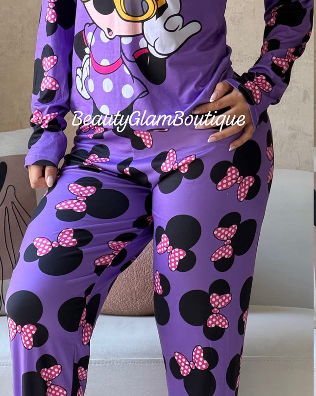 PIJAMA - MINNEYY PANTALÓN LARGO 🎀💜