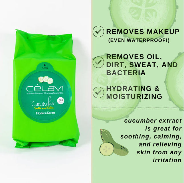 CELAVI - Makeup Remover 30Wipes