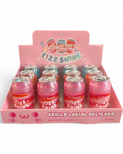 LIP GLOSS BOTELLITAS C/GLITTERS DOBLE TONOS ✨