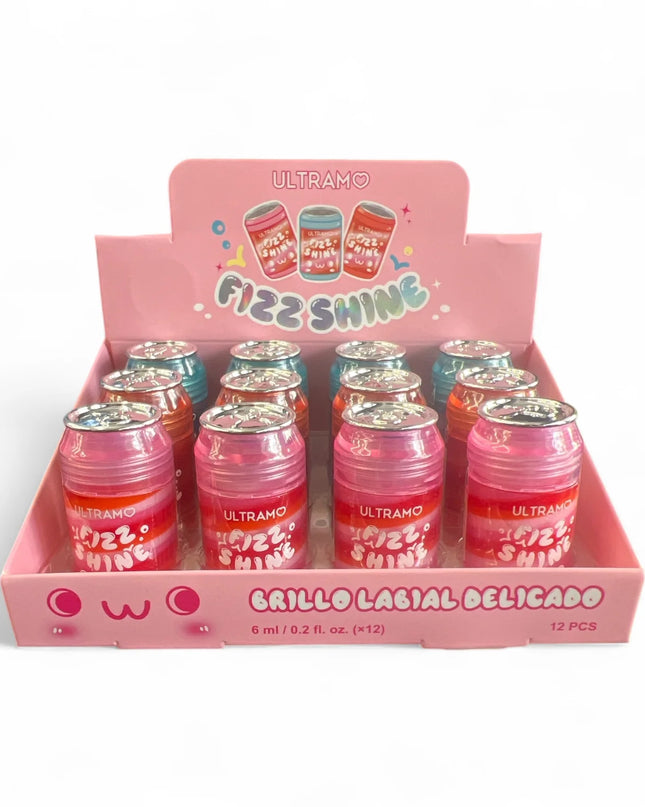 LIP GLOSS BOTELLITAS C/GLITTERS DOBLE TONOS ✨
