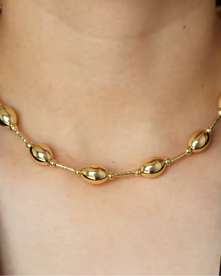 JOYERIA - Collar Ovals 1pc