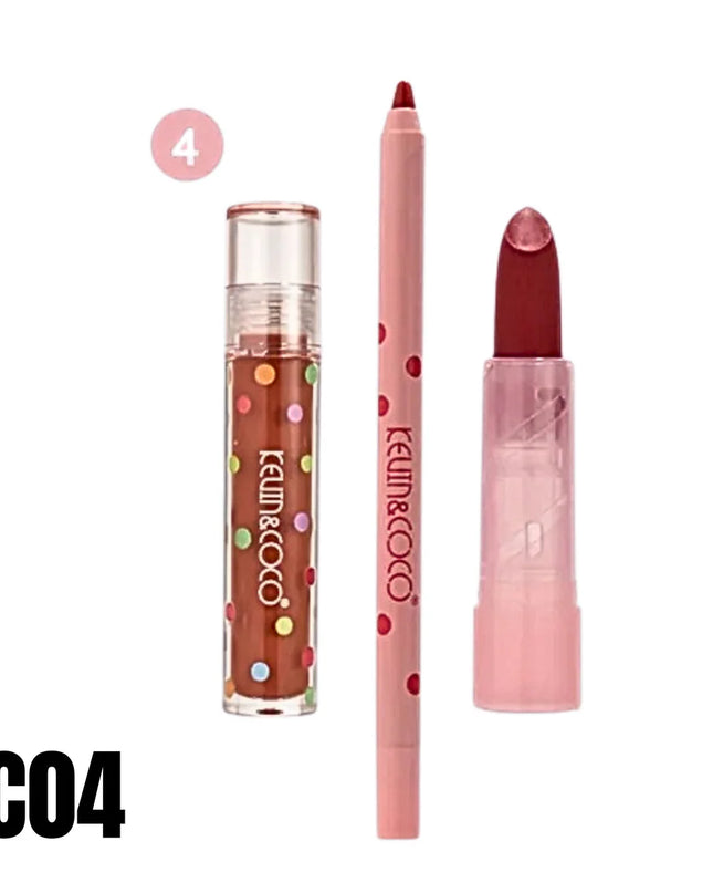 KEVIN & COCO - Sour Candy (Lip Liner + Lipstick + Liquid Lipstick) 3pc 🍭🍬