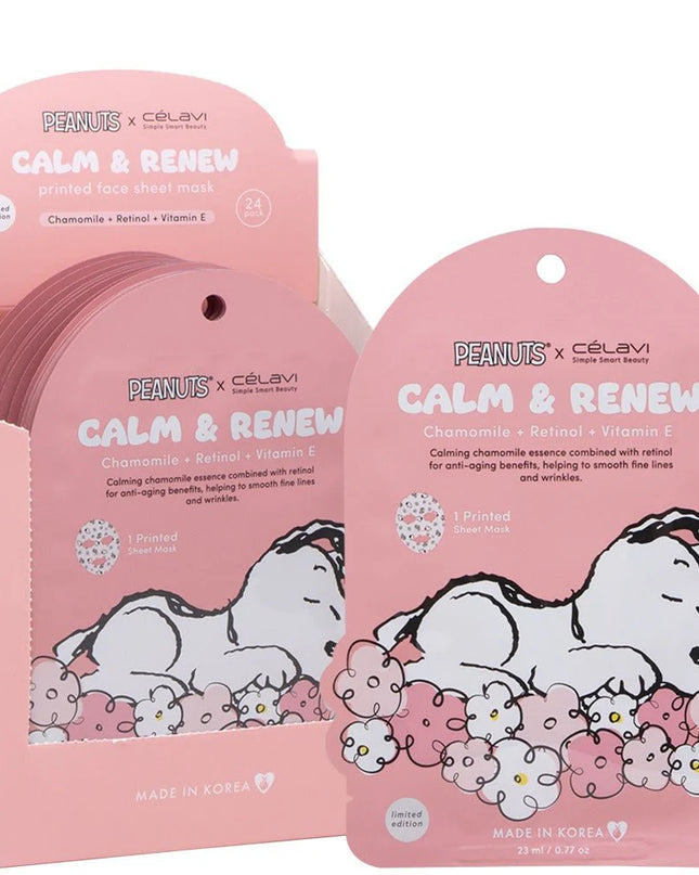 SNOOPY - Mask Calm & Renew (Chamomile + Retinol + Vitamin E) 🌼