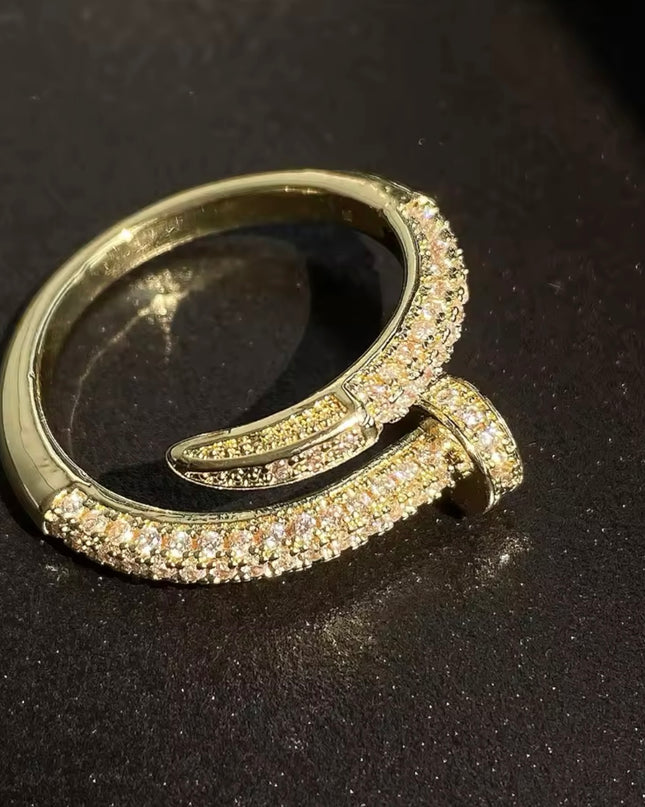 JOYERIA - Sortija Clavo en forma de Serpiente (Ajustable) 1pc