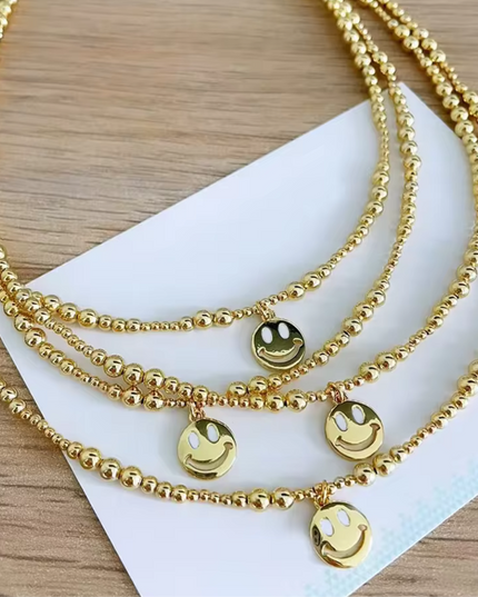 JOYERIA - Collar Happy Face 1pc