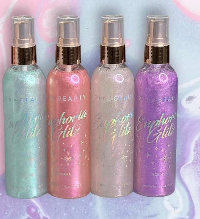 XIME BEAUTY - Euphoria Glitz Setting Spray de Brillos (Face, Hair, Body)