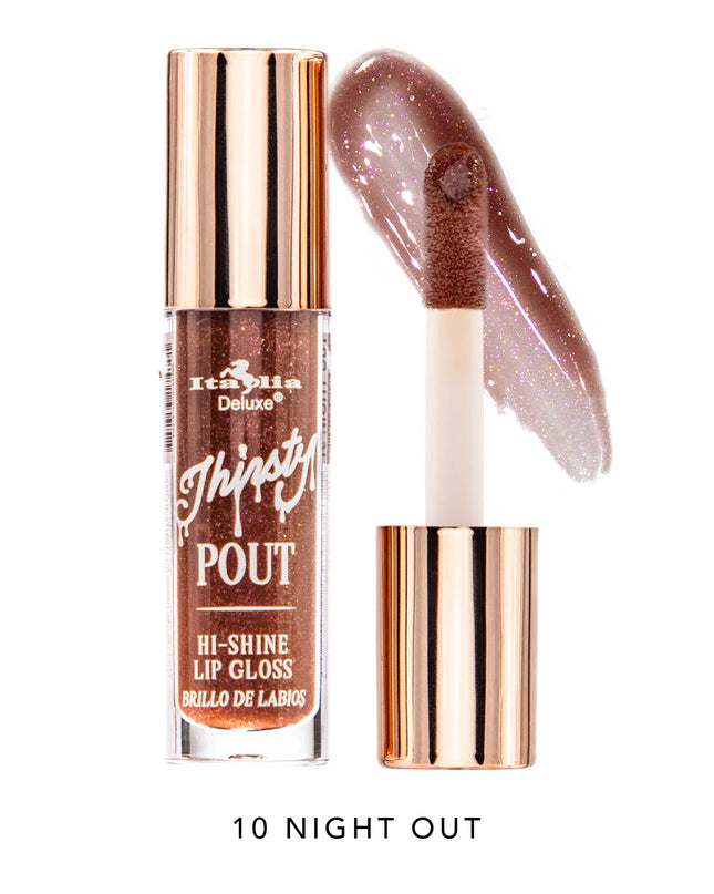 ITALIA DELUXE - THIRSTY POUT / POUT HI-SHINE GLOSS