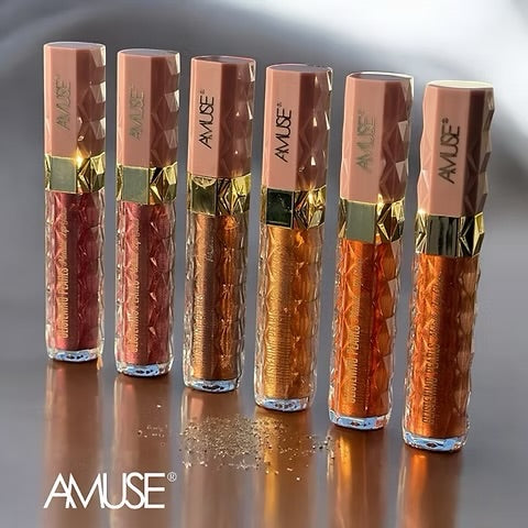 AMUSE - Glistening Pearls Metallic Lip Gloss (MATTE)