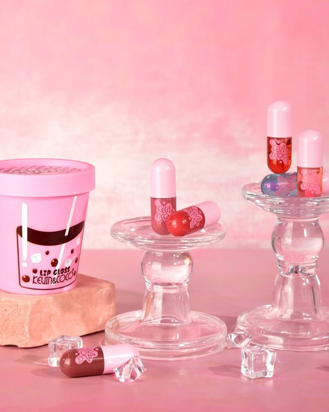 KEVIN & COCO - Glass of 6 Capsules Lipgloss