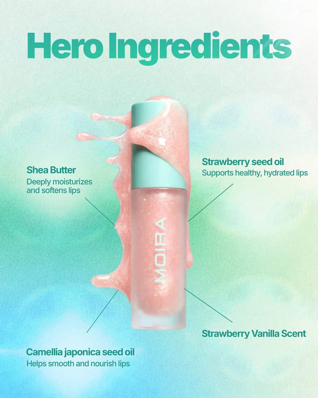 MOIRA - ANGEL LIPGLOSS SATIN CON ACEITE DE STRAWBERRY