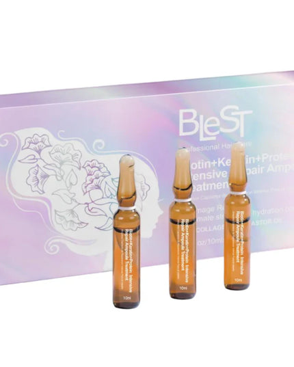 BLEST - BIOTIN + KERATIN + PROTEIN INTENSIVE REPAIR AMPOULE TREATMENT 10pc