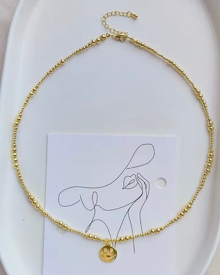 JOYERIA - Collar Happy Face 1pc