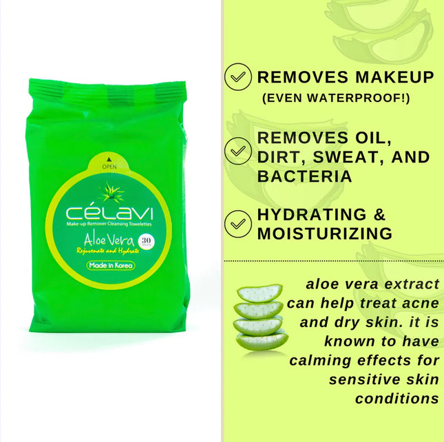 CELAVI - Makeup Remover 30Wipes
