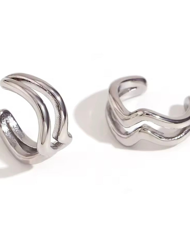 JOYERIA - Clip de Oreja 2 líneas 1pc