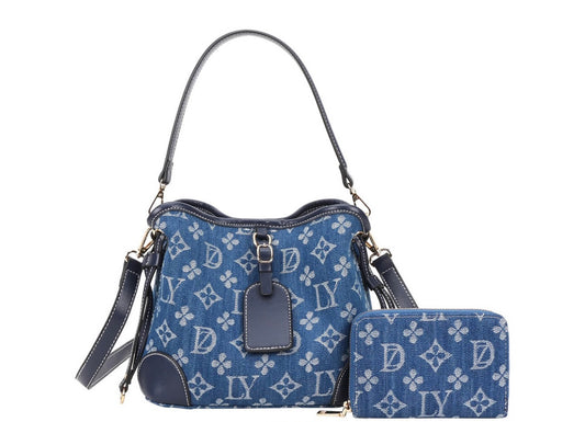 Cartera Mahón con Wallets - Azul Oscura / Estilo #1A