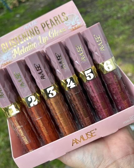 AMUSE - Glistening Pearls Metallic Lip Gloss (MATTE)