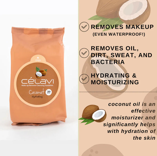 CELAVI - Makeup Remover 30Wipes