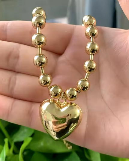 JOYERIA - Collar de Corazón 1pc
