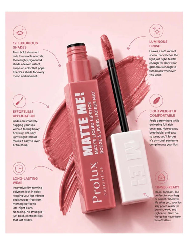 PROLUX - LABIAL LÍQUIDO MATTE INTRANSFERIBLE (INSP. MAYBELLINE)