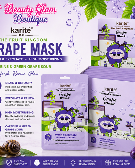 GIRLY’s - KARITÉ MASCARILLA INTENSIVA REPARADORA DE UVA Y CAFEÍNA 🍇