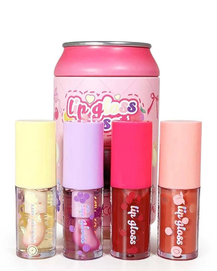 KEVIN & COCO - Fruit Satin Lip Gloss 4-Piece Bottle