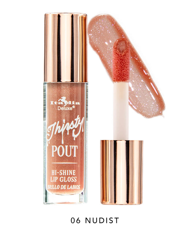 ITALIA DELUXE - THIRSTY POUT / POUT HI-SHINE GLOSS