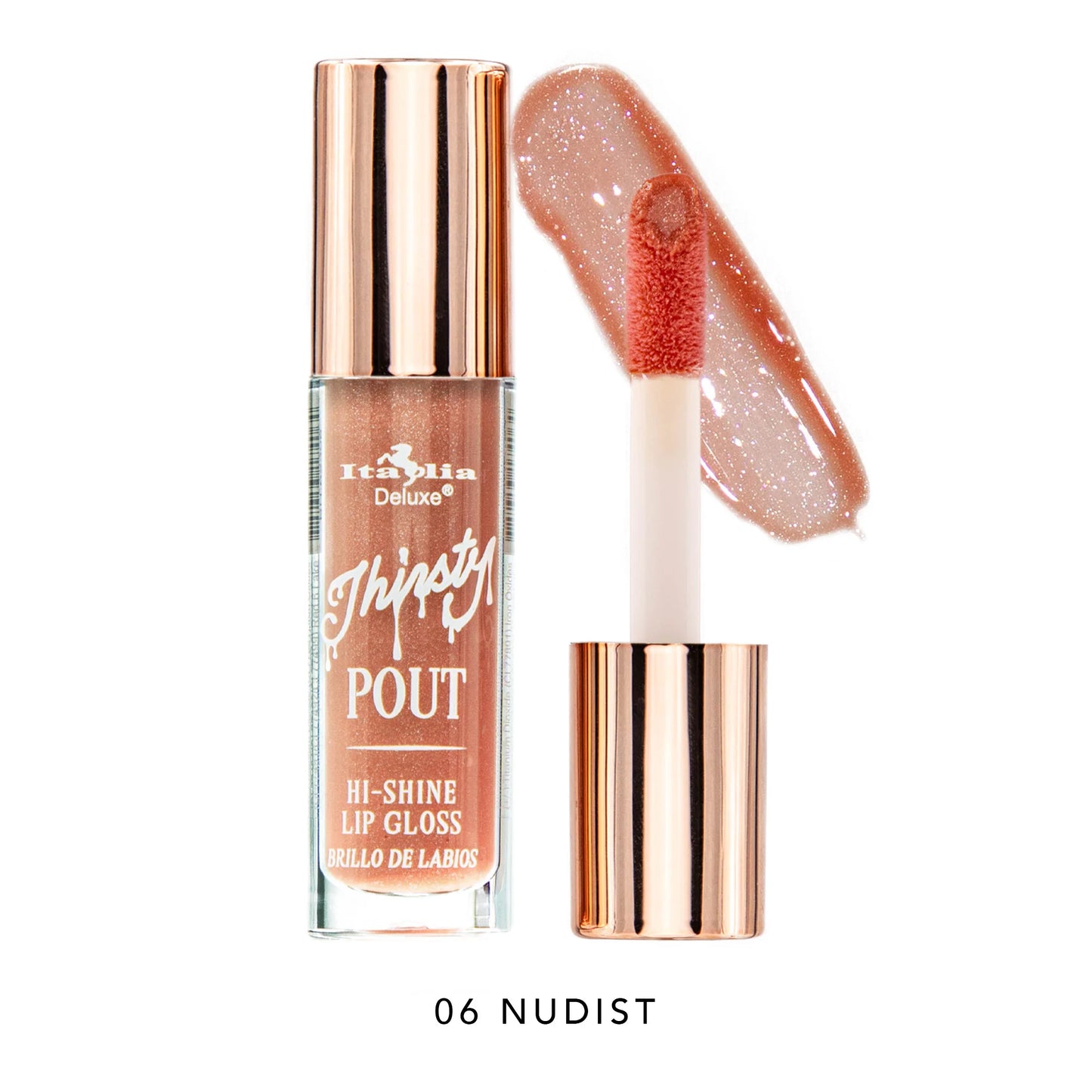 ITALIA DELUXE - THIRSTY POUT / POUT HI-SHINE GLOSS