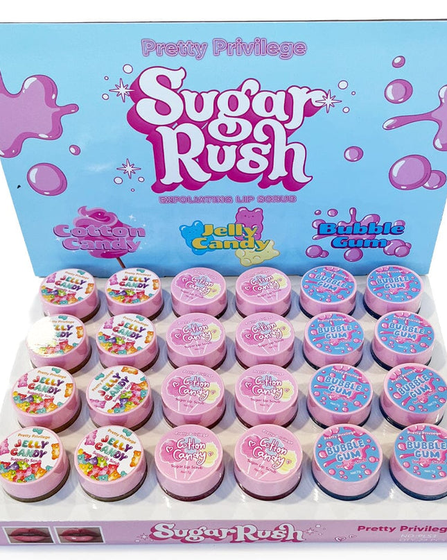 GIRLY’s - SUGAR RUSH EXFOLIATING LIP SCRUB JELLY CANDY BUBBLE GUM 🍭🎀