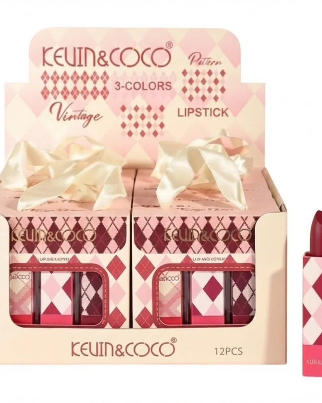 KEVIN & COCO - Vintage Pattern Lipstick Set
