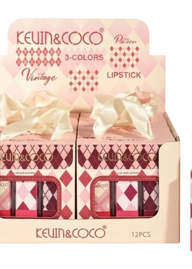 KEVIN & COCO - Vintage Pattern Lipstick Set