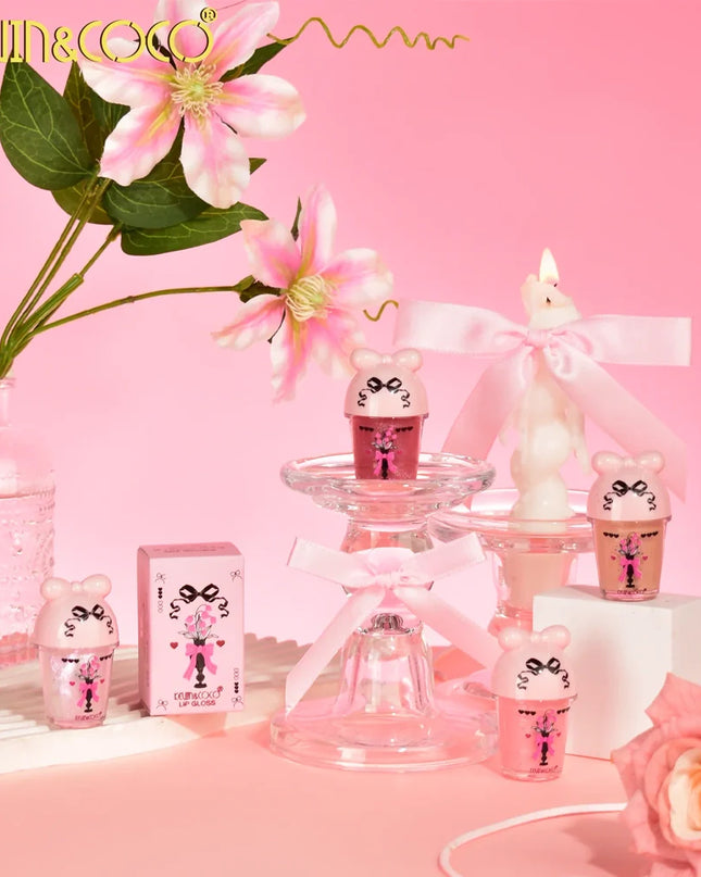 KEVIN & COCO - 🎀Lipgloss  Coquette🎀 with Small Glitter